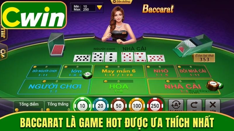 Baccarat là game hot được ưa thích nhất
