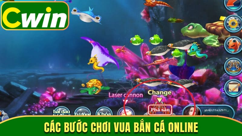 Các bước tham gia trải nghiệm Vua Bắn Cá Online