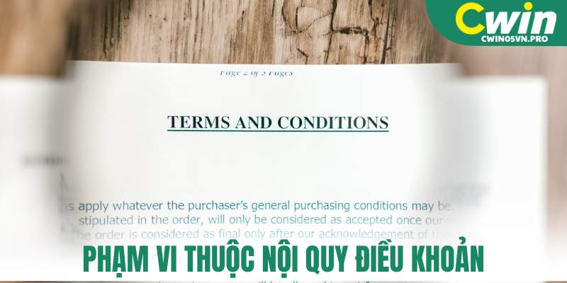 Phạm vi thuộc nội quy điều khoản